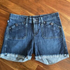 Rock & Republic Dark Blue Jean Shorts size 6